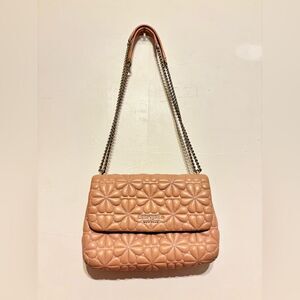 Kate Spade New York - Small Bloom Quilted Leather Shoulder Bag in Flapper Pink
